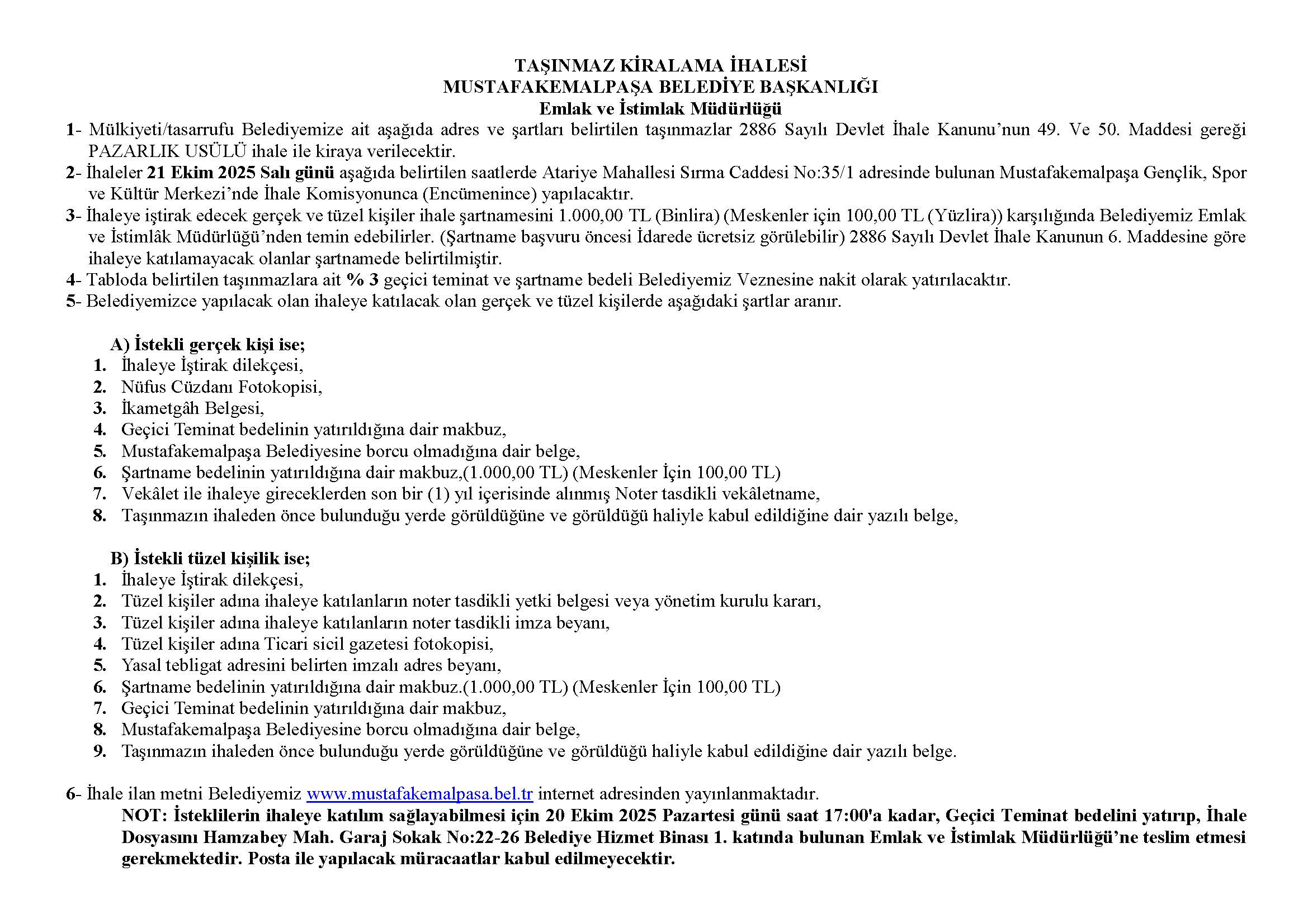 Kiralama Ihale Ilan Metni 21 10 2025 (Pdf)1760604397 Sayfa 1
