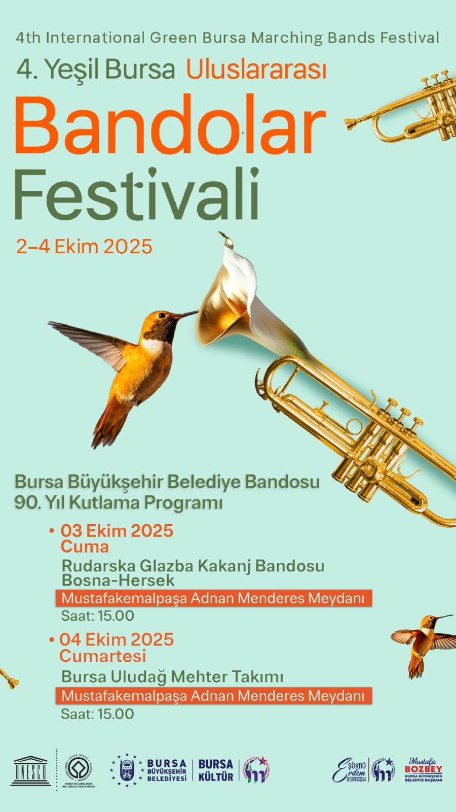 4. Yeşil Bursa Uluslararası Bandolar Festivali Mustafakemalpaşa’da (1)