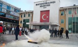 Mustafakemalpaşa Belediyesi'nden Yangın Tatbikatı