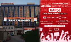 CHP Bursa’dan Halkın Sesi İçin Yürüyüş