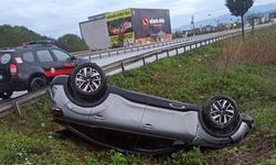 Korkutucu Kaza! Otomobil Takla Attı, 1 Kişi Yaralandı!