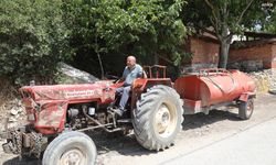 Bozbey’den Patlak Lastikle Su Taşıyan Çiftçiye Teşekkür