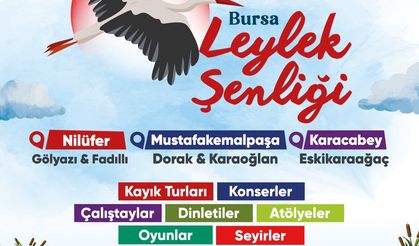 Bursa Leylek Şenliği Başlıyor