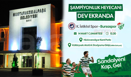 Bursaspor Heyecanı Meydanlara Taşınıyor, Mustafakemalpaşa’dan Ses Yok