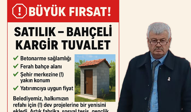 "Millete fabrika açanlar vardı, biz bahçeli tuvalet satıyoruz!"