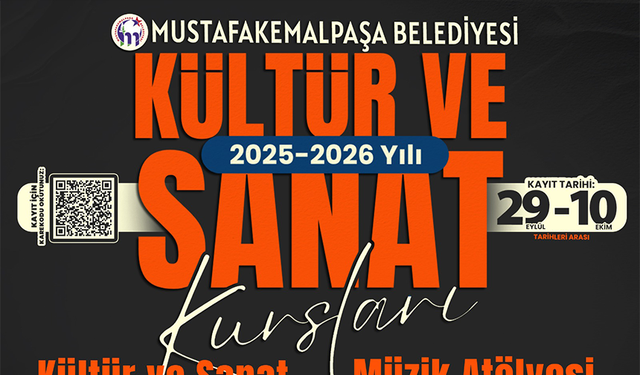 Kültür ve Sanat kursları için kayıtlar başladı!