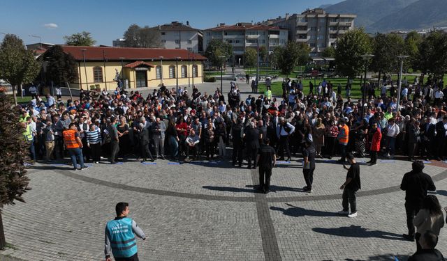 Büyükşehir Belediyesi’nde gerçeği aratmayan tatbikat