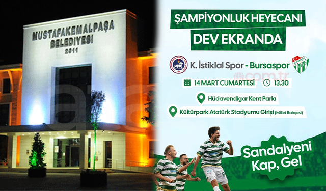 Bursaspor Heyecanı Meydanlara Taşınıyor, Mustafakemalpaşa’dan Ses Yok