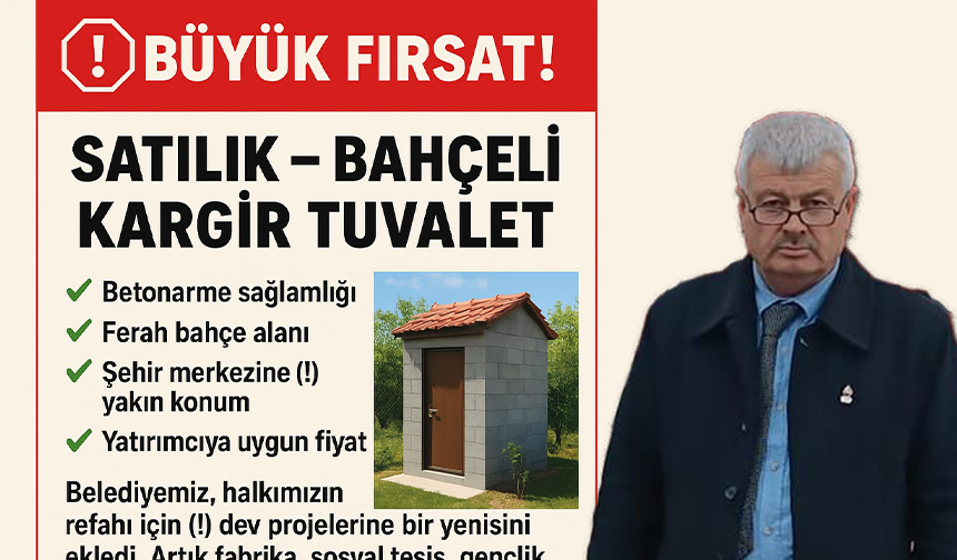 "Millete fabrika açanlar vardı, biz bahçeli tuvalet satıyoruz!"