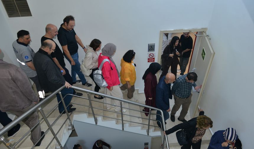 Büyükşehir Belediyesi’nde gerçeği aratmayan tatbikat