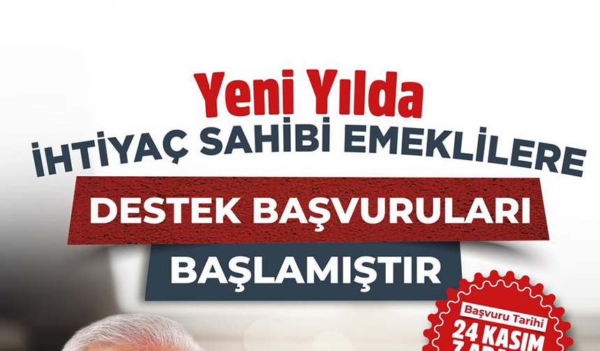 Bursa Büyükşehir Belediyesi’nden Emeklilere Yeni Yıl Desteği