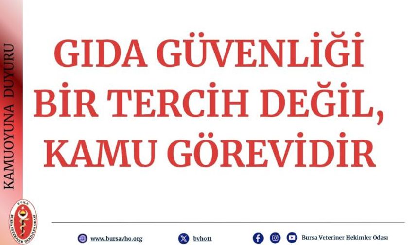 BVHO'dan Uyarı: "Gıda Güvenliği Bir Tercih Değil, Kamu Görevidir!"