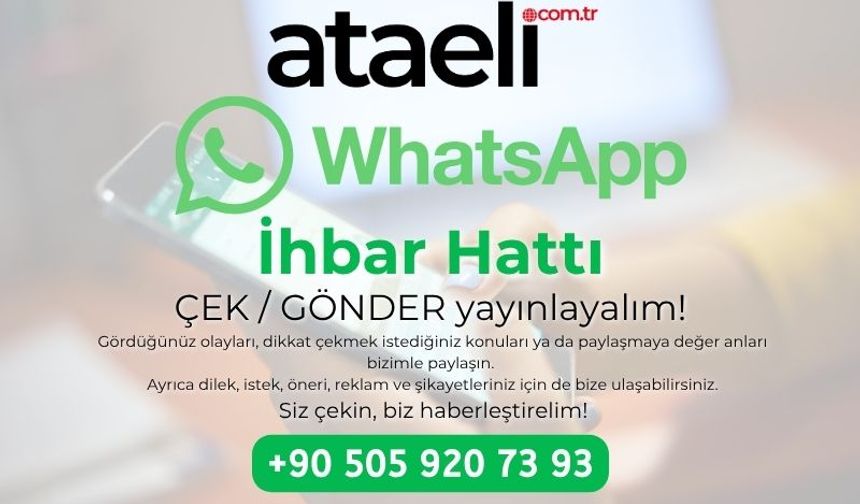 Whatsapp İhbar Hattımız Artık Sizinle