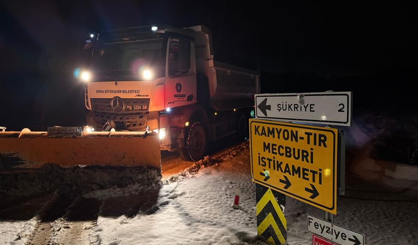 Büyükşehir’den Karla Mücadelede Tam Kadro Seferberlik