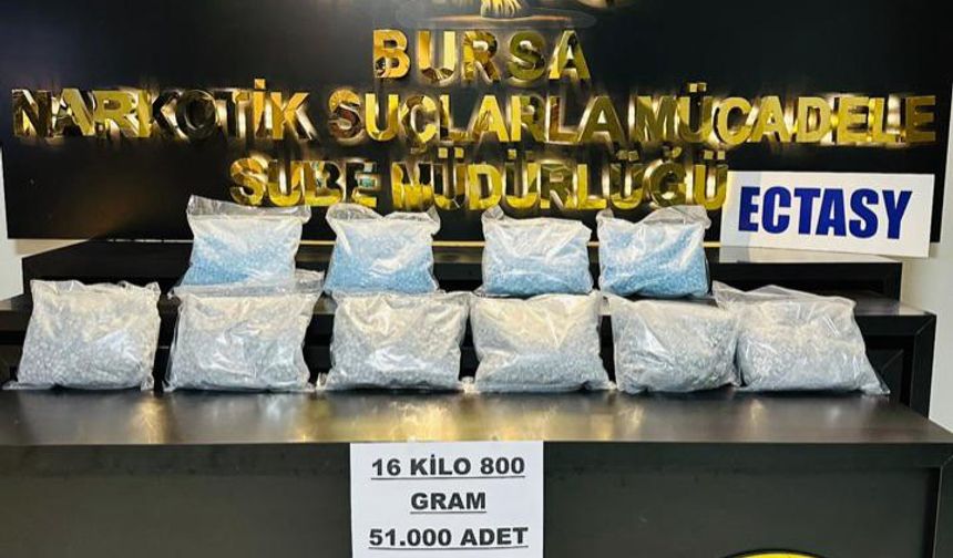 Bursa’da narkotik ekiplerinden büyük operasyon