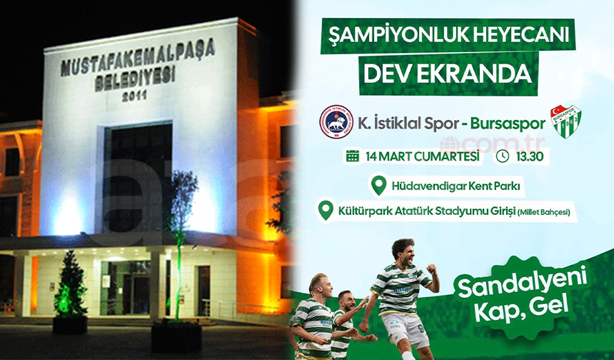 Bursaspor Heyecanı Meydanlara Taşınıyor, Mustafakemalpaşa’dan Ses Yok